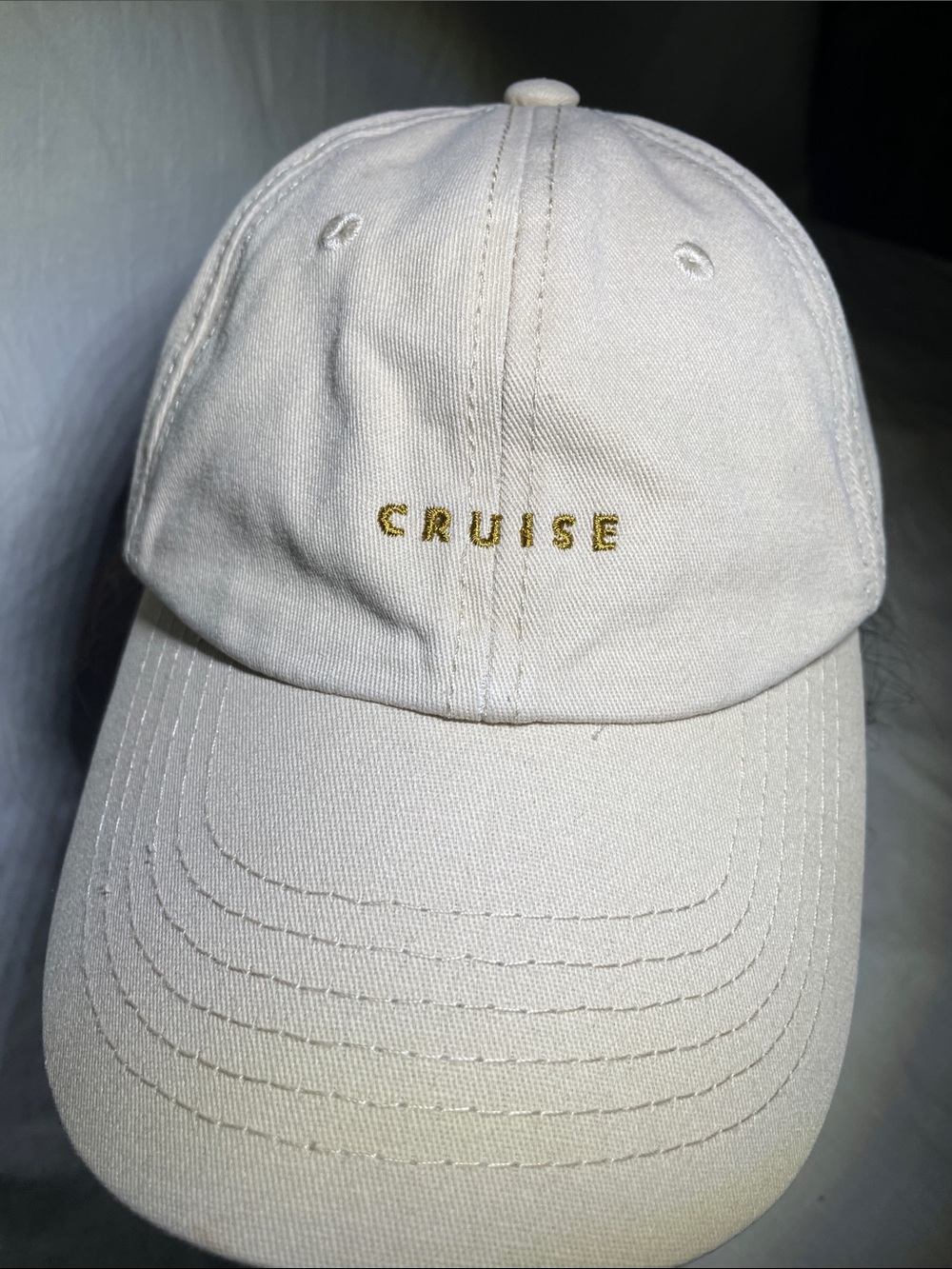 Cruise Embroidered Cream Women’s Baseball Cap